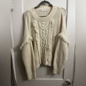 Sage the Label Fringe Sweater